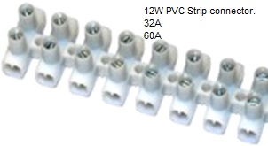 1.3212 32A 12 Way PVC Strip Connector - QUICK SNAP