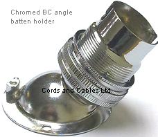 3.005.ANGL.CHR BC Angle CHROMED batten lamp holder