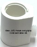 5.154.13.IT.W 13mm Female Cord Grip WHITE - PACK 10