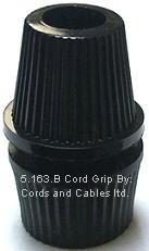 5.163.B 10mm. 2 Part female cord grip BLACK - PACK 10