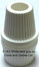 5.163.W 10mm. 2 Part female cord grip WHITE