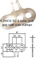 5.3HCG.SC 3 Hole Cord Grip - PACK 10