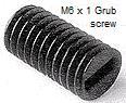 5.5068.8.BLK 6mm. Grub screw for cord grip BLACK - PACK 10
