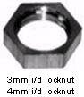 6.229.A.4MM 4ma internal thread x 2.5mm thick Lock nut