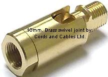 6.KJ.2862.RAW Brass knuckle joint 10mm male to female 15 x 42mm