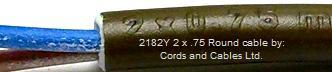 2182Y.BRN 2 x .75 Brown cable