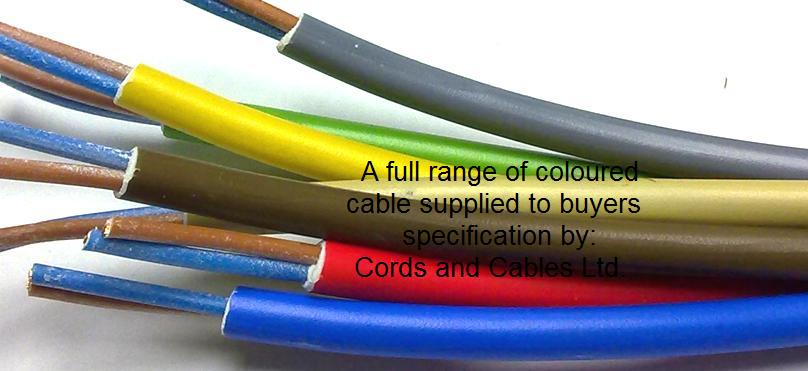 2182Y 2 x .75 Round coloured PVC cable