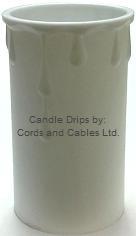 5 x G22.3770.W  Candle Drip White - PACK 5